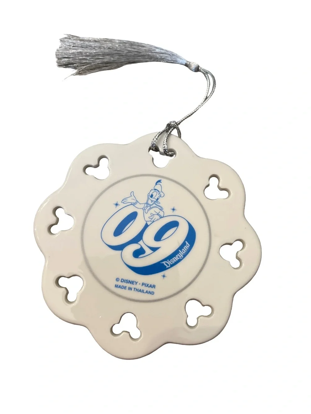 Disney Pixar Snowflake Raised 2009 Collectible Ceramic Ornament